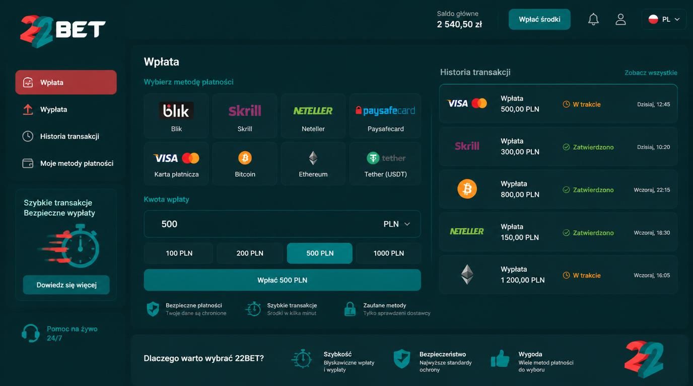 E-portfele, karty, status wypłaty pokazujący czas